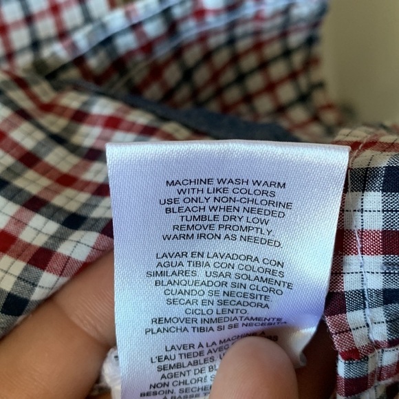 BEN SHERMAN Boys Plaid Short Sleeve Button Down Shirt - Picture 7 of 8